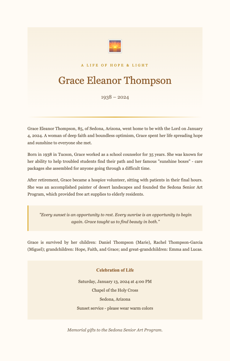 Sunset golden tribute